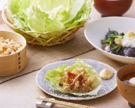 釜めしのレタス包み