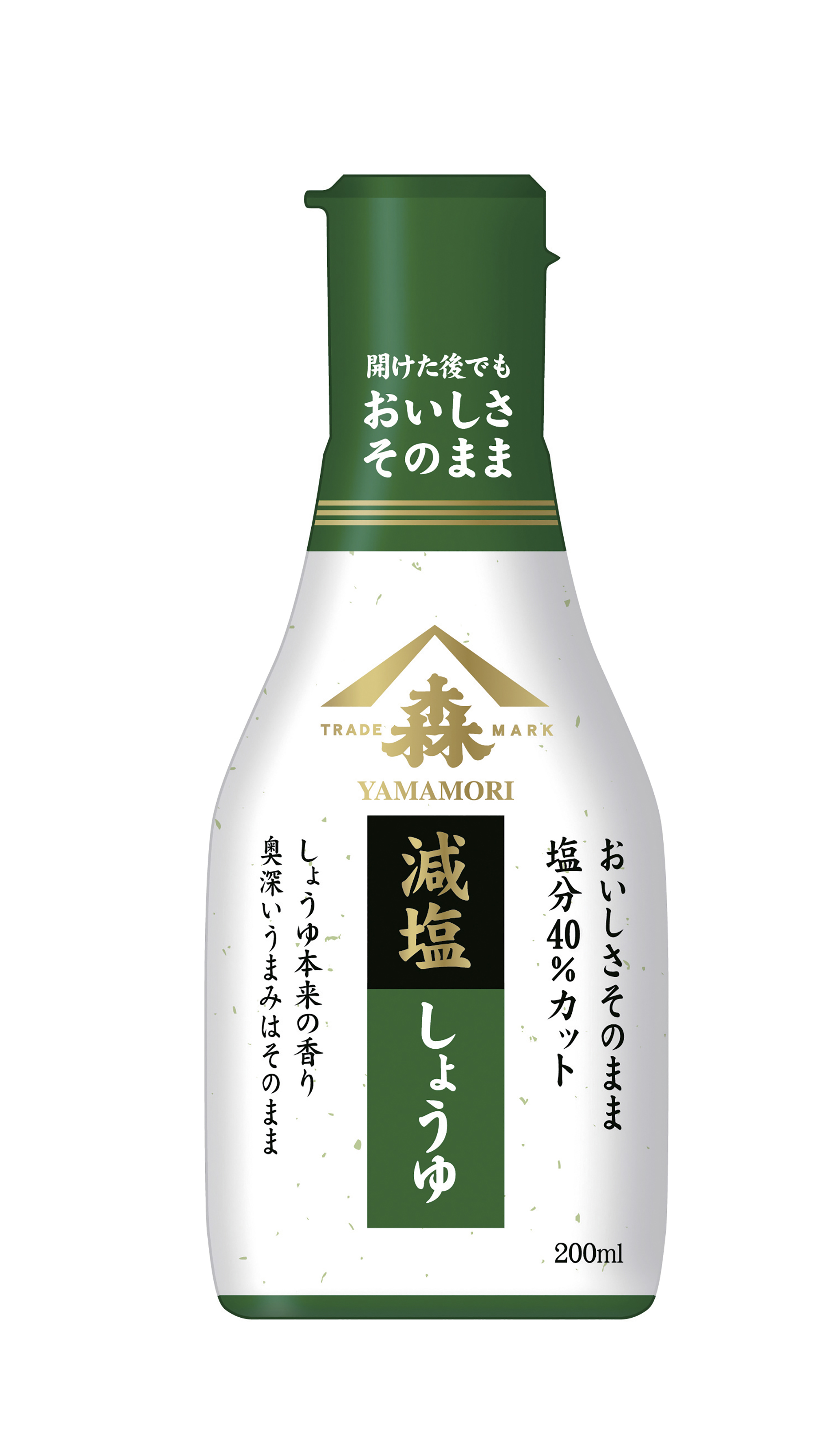 おいしさそのまま 減塩しょうゆ（塩分40％カット） – ヤマモリ株式会社